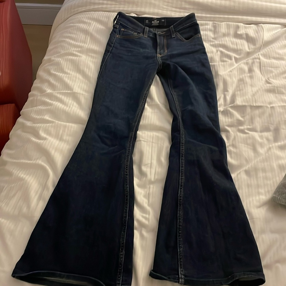 Hollister dark wash flare jeans